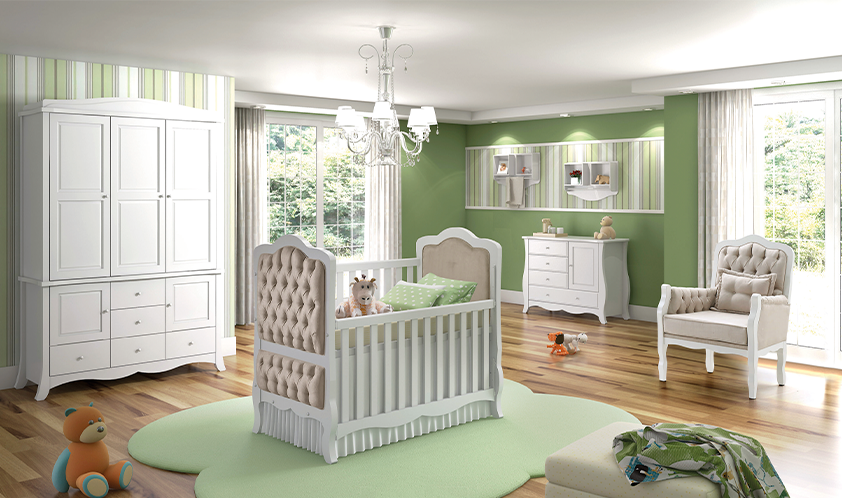 Como decorar um quarto infantil com móveis clássicos