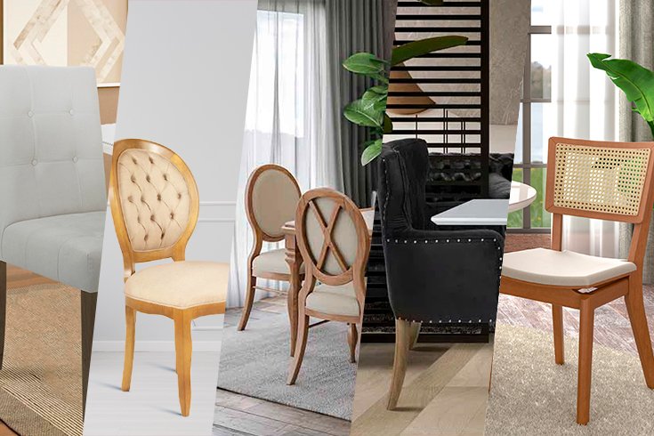 Qual encosto para cadeiras de jantar escolher?