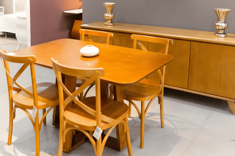 Qual o tamanho ideal de mesa retangular para 4 cadeiras e como usar?
